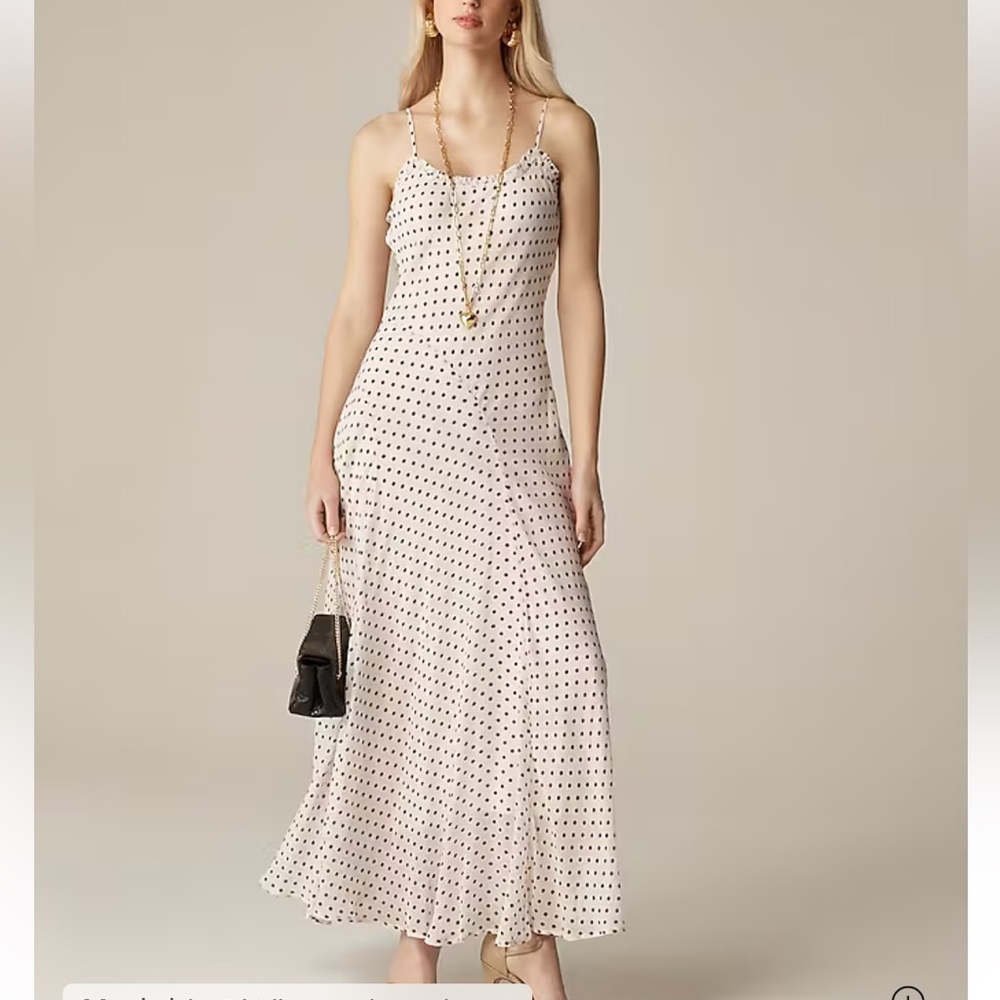 NWT J.Crew Collection maxi slip dress in chiffon